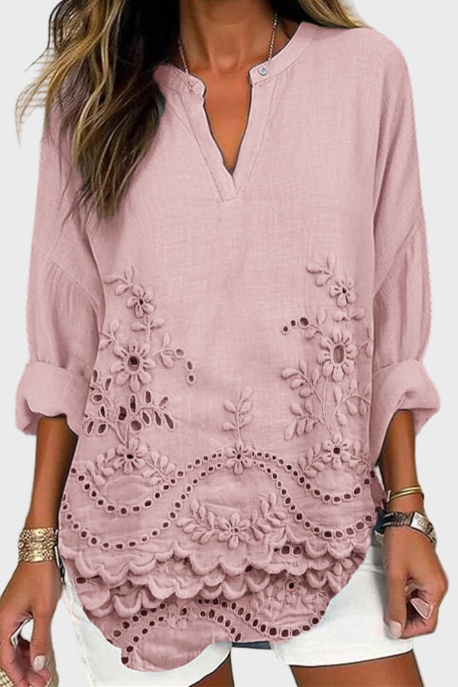 Lina - Camisa Coastal Bloom