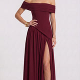 Constança - Vestido Maxi Bordeaux