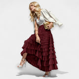 Graça - Saia Elegante com Detalhe de Tule