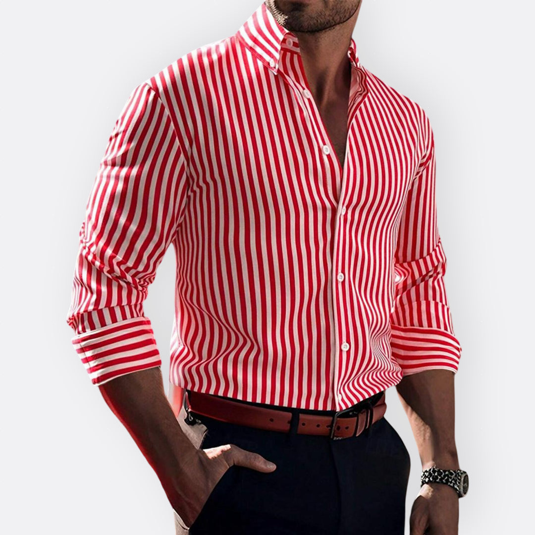 Mário - Camisa Clássica às Riscas