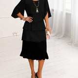Patricia - Vestido Elegante de Conforto com Rendas