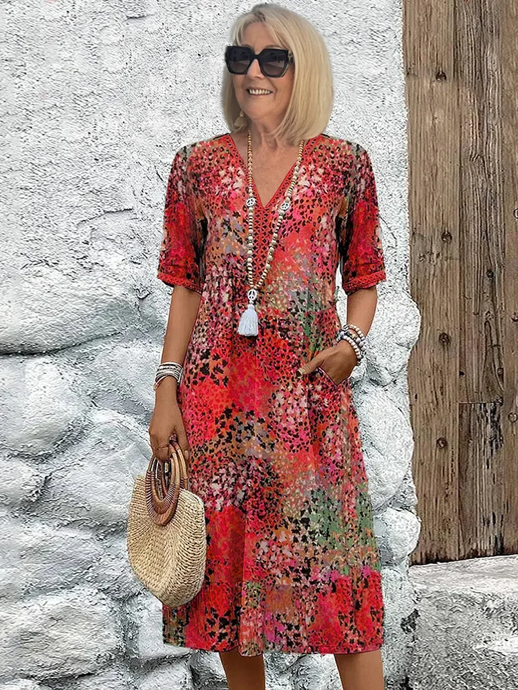 Lia - Vestido Feminino Médio