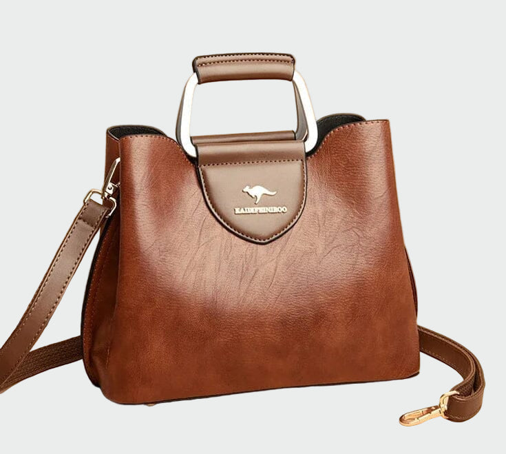 Raquel - Bolsa de couro atemporal