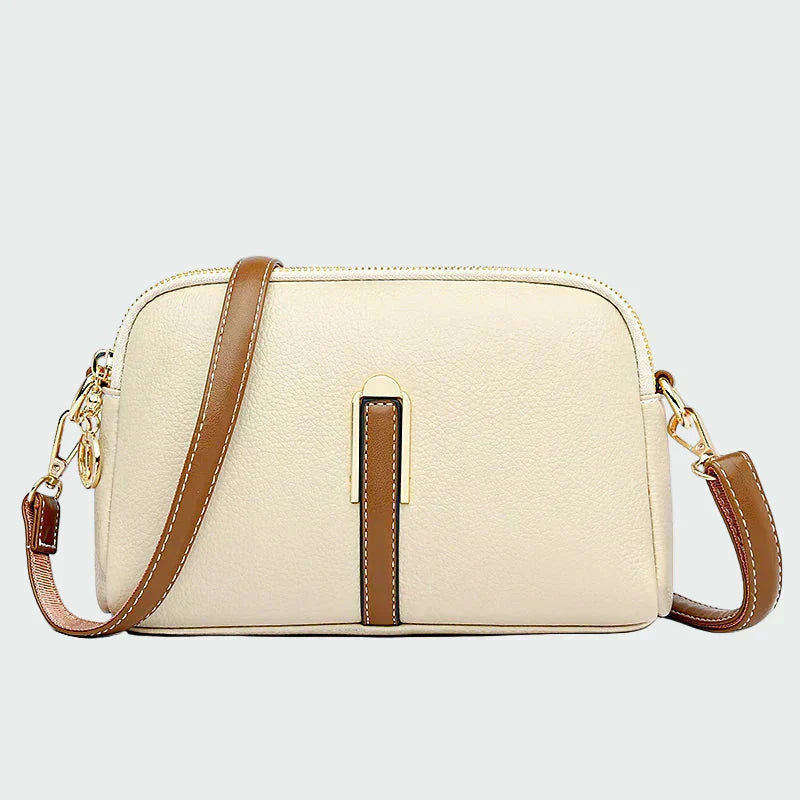 Leila - Bolsa de ombro de couro elegante