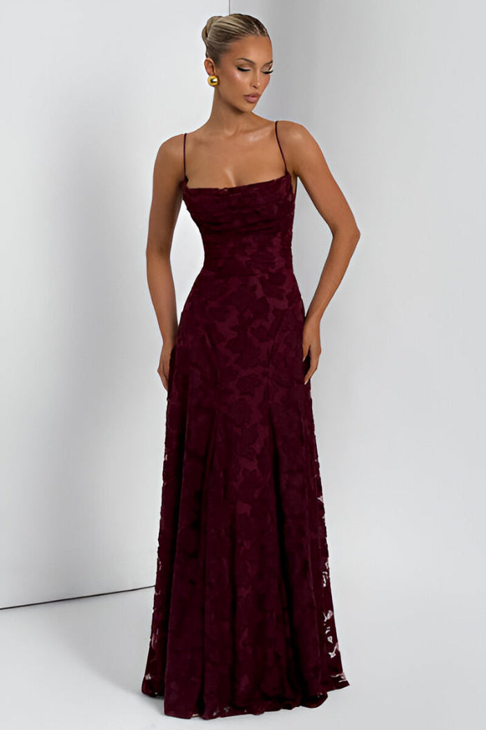 Inês - Vestido longo de Mulher com corpete de renda