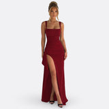 Vitória - Vestido Comprido Formal Elegante Com Costas Abertas