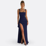 Vitória - Vestido Comprido Formal Elegante Com Costas Abertas