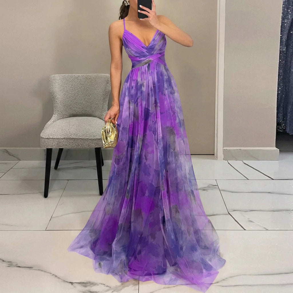 Margarida - Vestido Comprido Com Estampado Floral