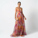 Margarida - Vestido Comprido Com Estampado Floral