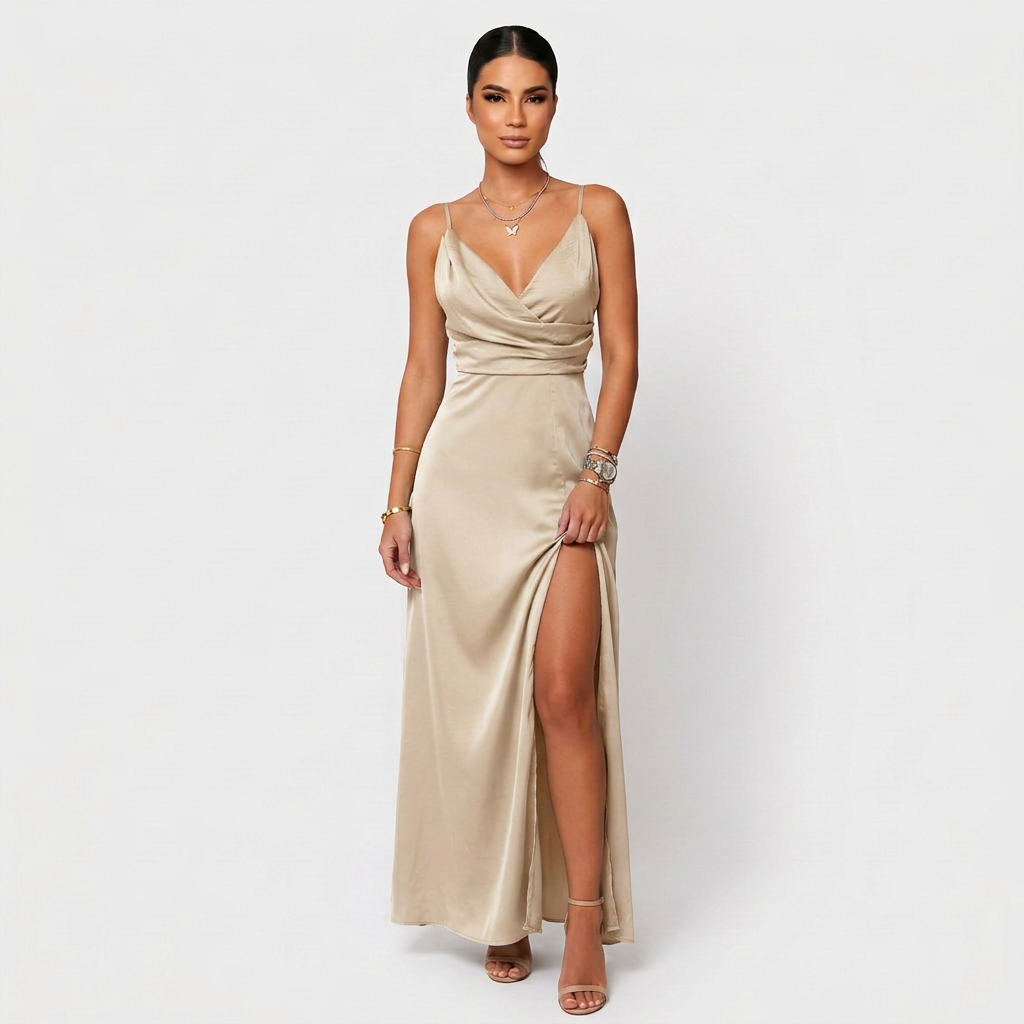 Lara - Vestido Comprido Elegante