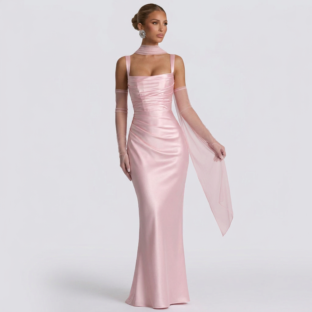 Luana - Vestido Comprido Elegante