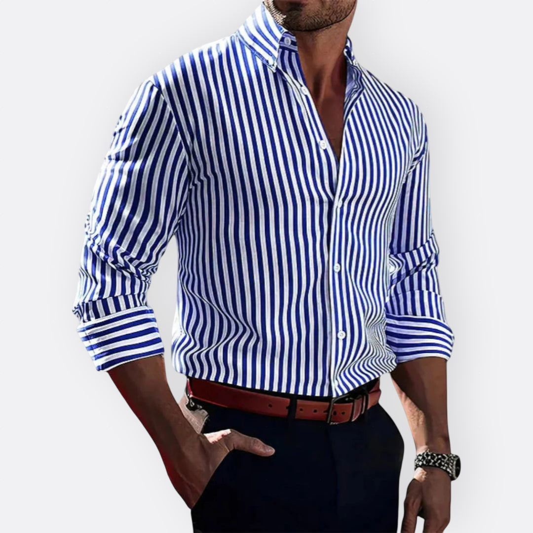 Mário - Camisa Clássica às Riscas