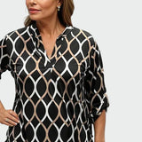 Lia - Camisa casual de manga longa