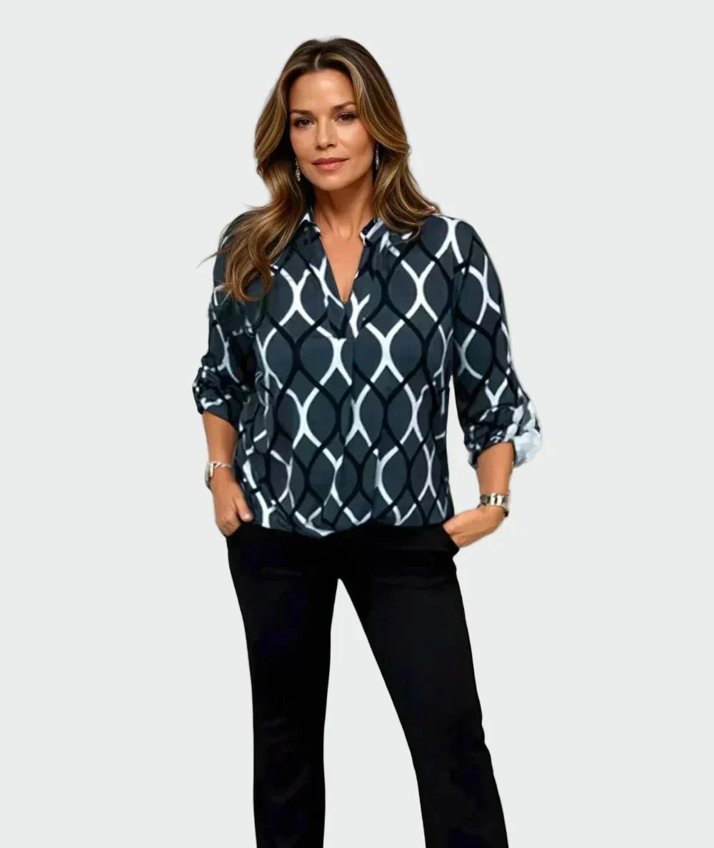 Lia - Camisa casual de manga longa
