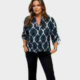 Lia - Camisa casual de manga longa