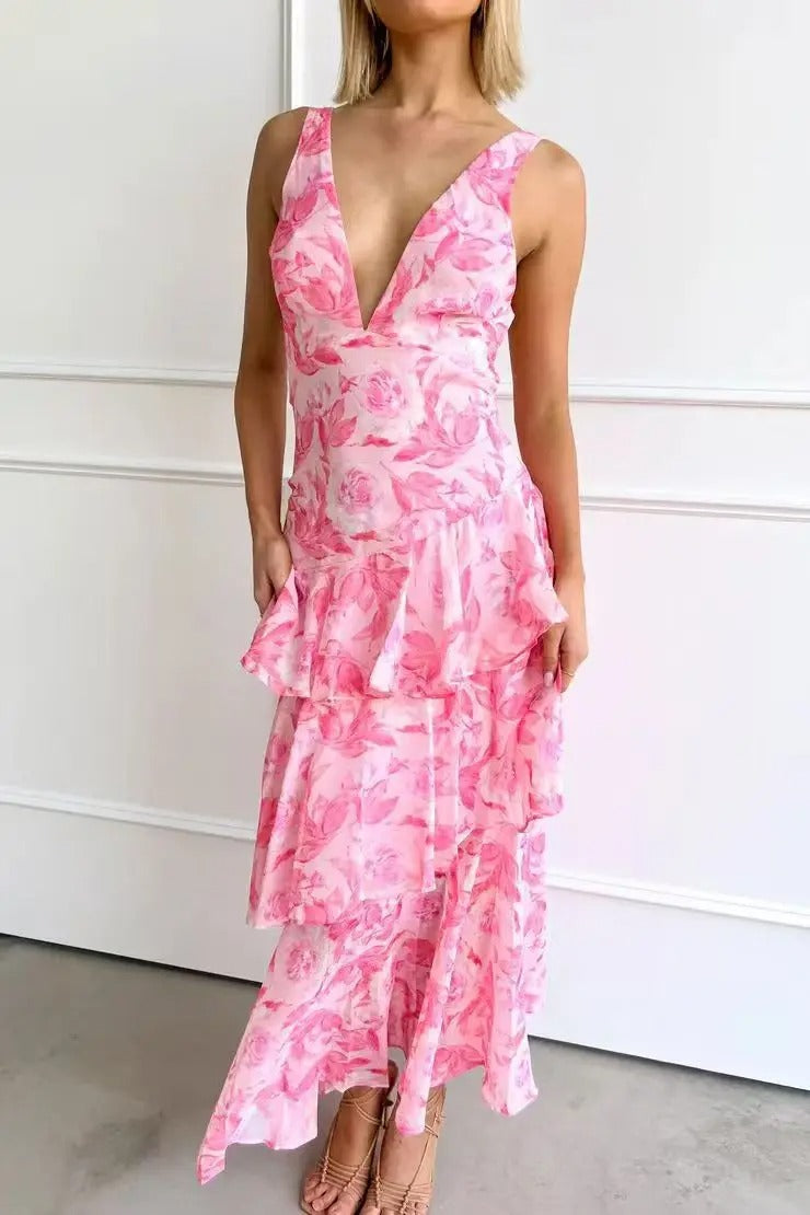 Eli - Vestido Comprido Elegante Verão