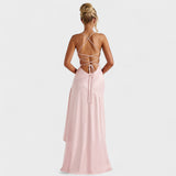 Samira - Vestido Comprido Rosa