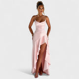 Samira - Vestido Comprido Rosa