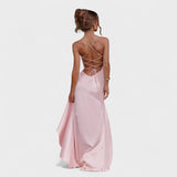 Samira - Vestido Comprido Rosa
