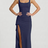 Maria - Vestido Formal Elegante Com Costas Abertas