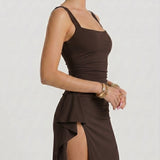 Maria - Vestido Formal Elegante Com Costas Abertas