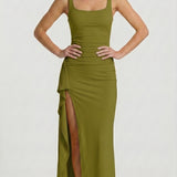 Maria - Vestido Formal Elegante Com Costas Abertas
